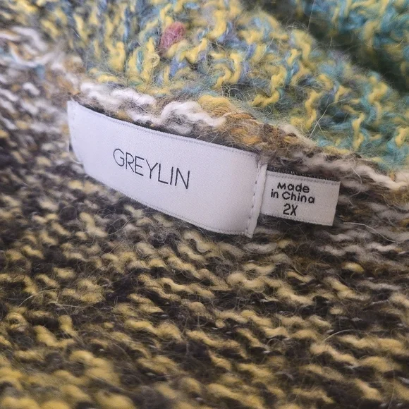 Greylin For Anthropologie Natalia Fringed Cardigan Size 2X - Picture 10 of 12